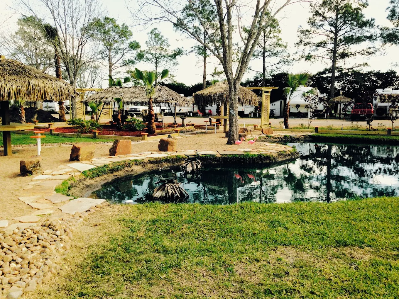 Quiet RV park in Wharton, Texas offering many amenities.